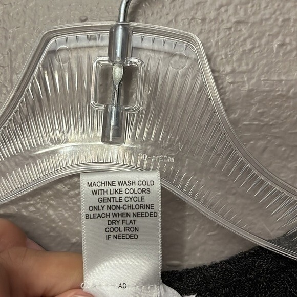 Candies Open Front Cardigan Ribbed Poncho with Suede Pockets/button detail L/XL - Picture 5 of 12